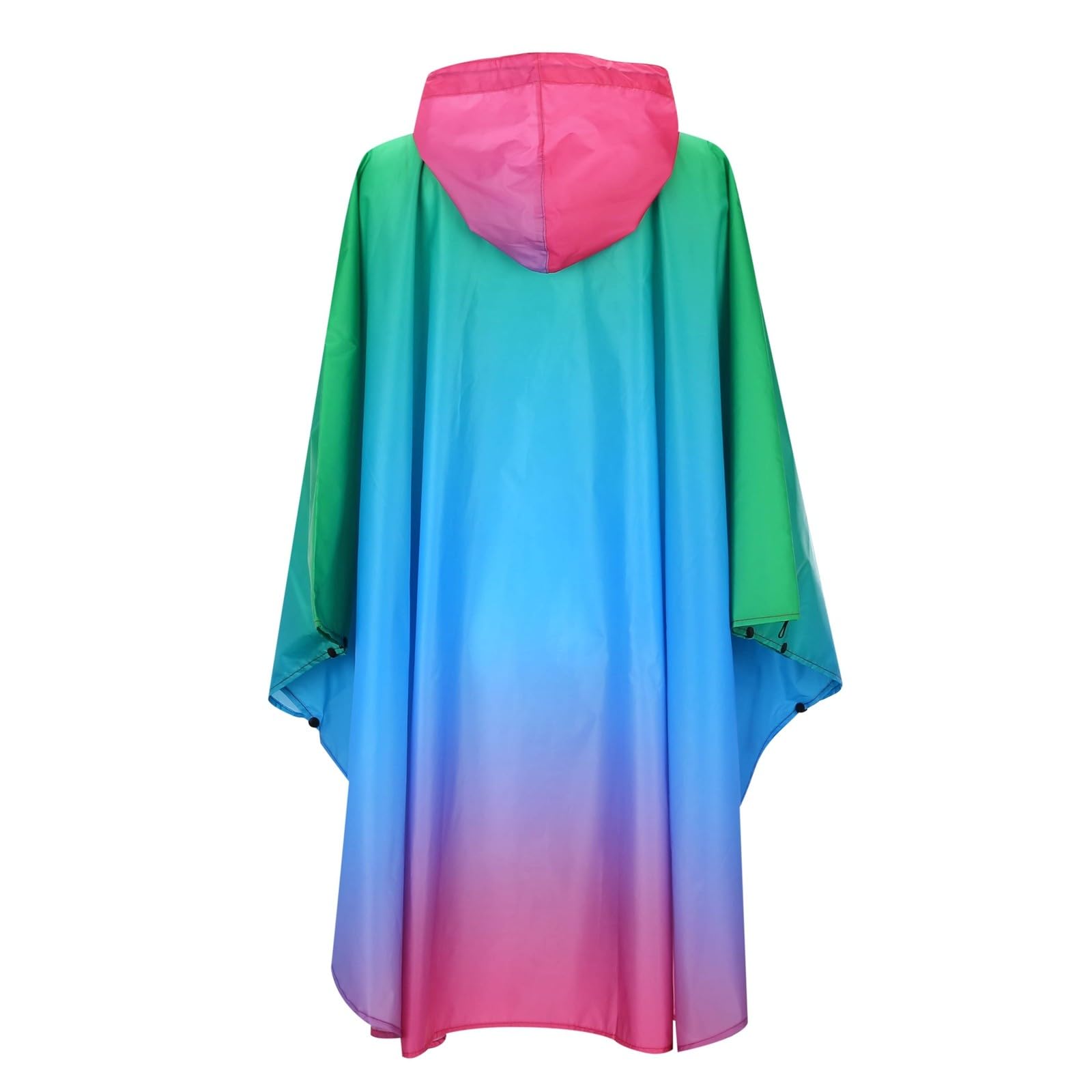 Generisch Poncho de lluvia unisex impermeable con cremallera, ligero
