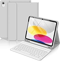 Vista 8 de BQSS Funda para iPad (A16) de 11ª y 10ª Generación con Teclado, Activación/Suspensión Automática, Funda con Teclado Bluetooth Inalámbrico