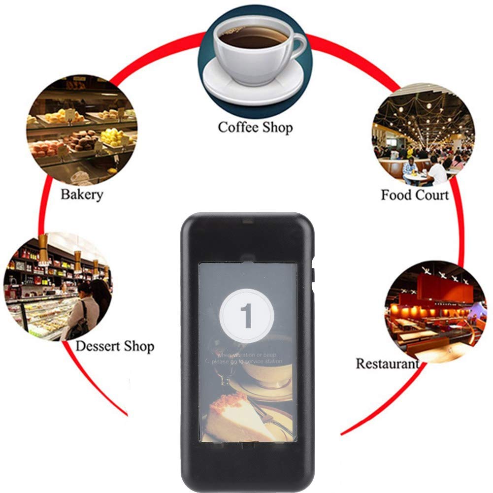 Sxhlseller Avvisatori Acustici per Ristoranti, 20 Canali Cercapersone da Ristorante di Chiamata per Cameriere di Coda di Cercapersone Wireless Cercapersone Ricaricabile(EU)