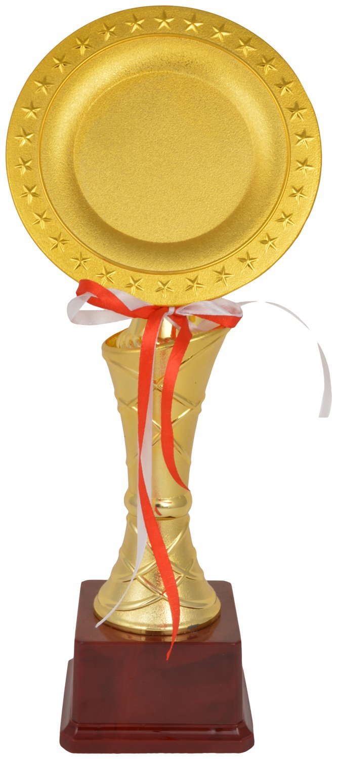 TROPHY JUNCTION Metallic Fiber Trophy (Gold, 12.5 inches)-picture-14