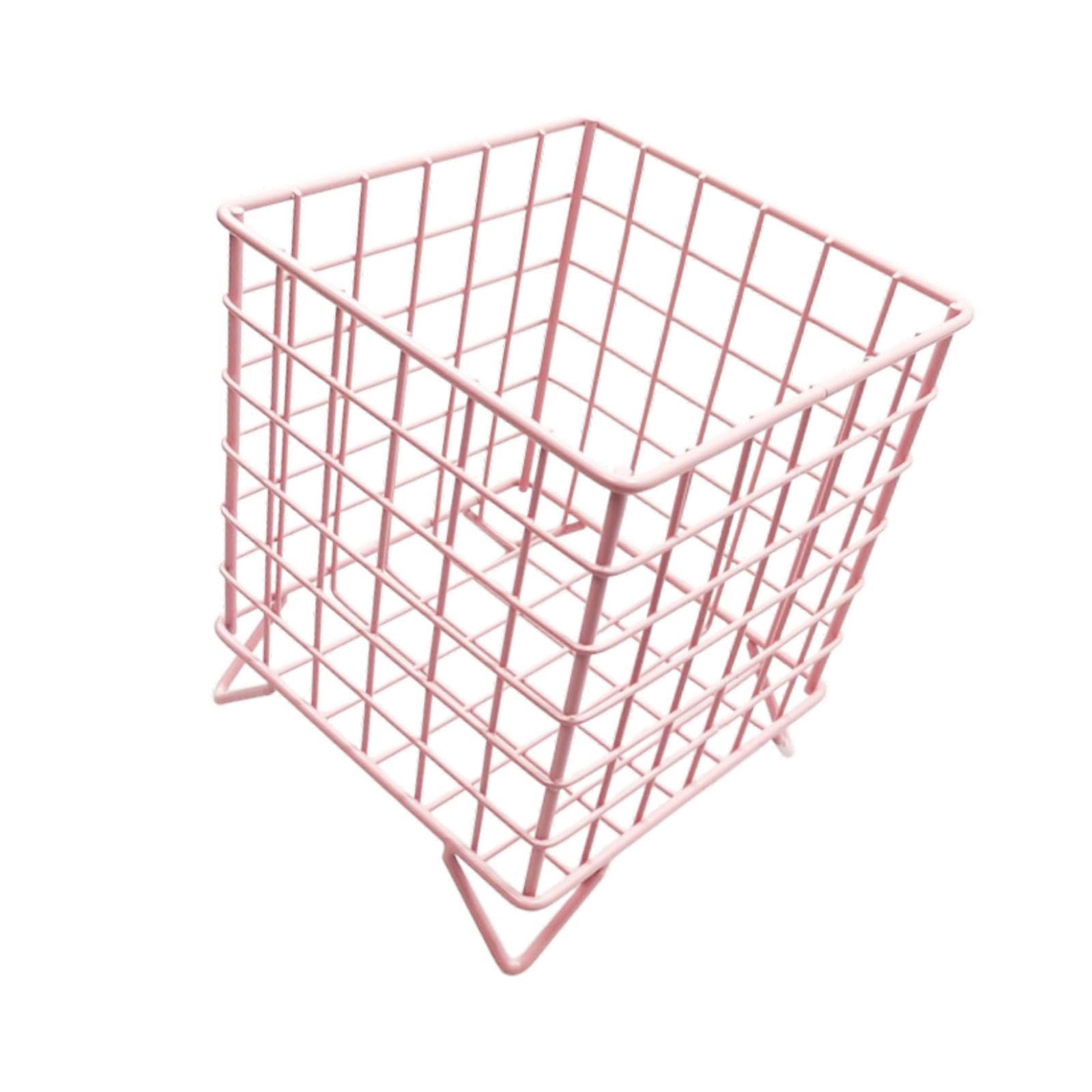 BNF® Iron Storage Basket Desk Organizer for Bathroom Office Supplies Vanity Table Pink|Home & Garden |Household Supplies & Cleaning|Home Organization|Storage Boxes 1