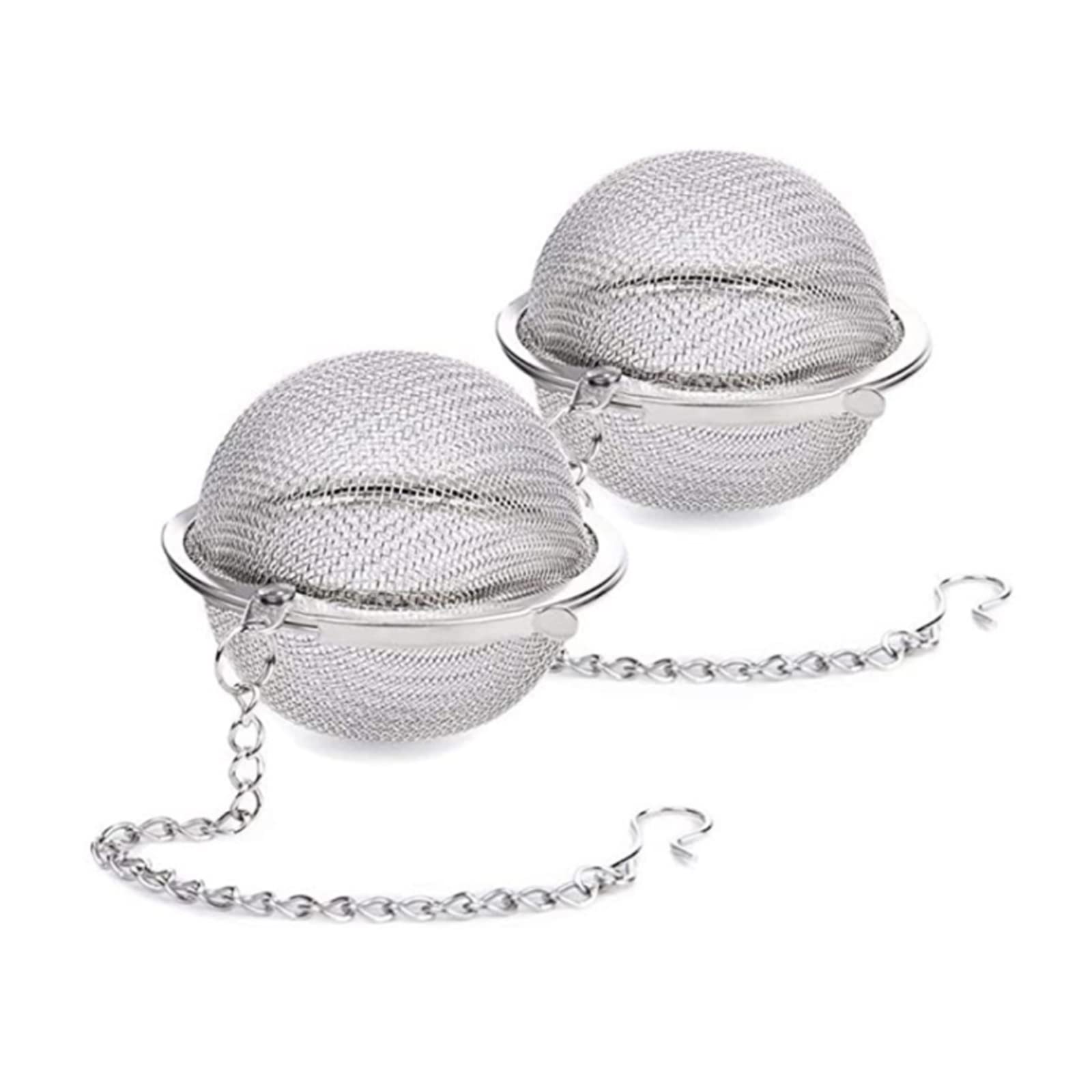Yinggesi 4335468603 2 Pack 2PCS Premium Stainless Steel Ball Mesh, Infuser Strainer Filters Tea Interval Diffuser for Daily Life, large