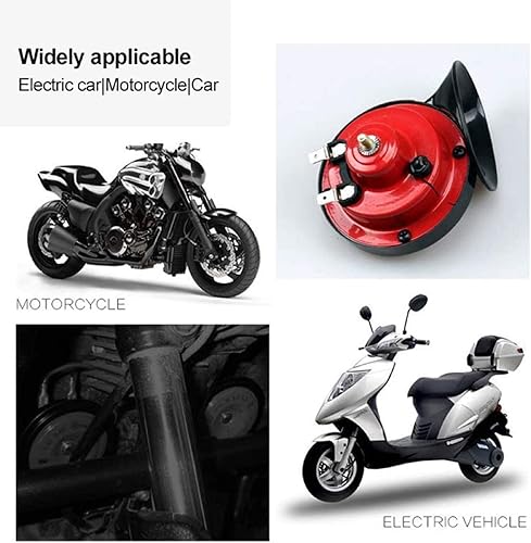 Miniatura 3 de Bocina de coche de 300 db Paquete de 2 Bocina doble impermeable de 12 V, utilizada para camiones, trenes y barcos, caracoles eléctricos para