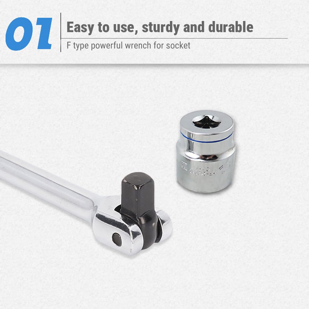 Braccio Barra Di Forza Per Chiave A Bussola - 1/2x300mm, Acciaio CR-V