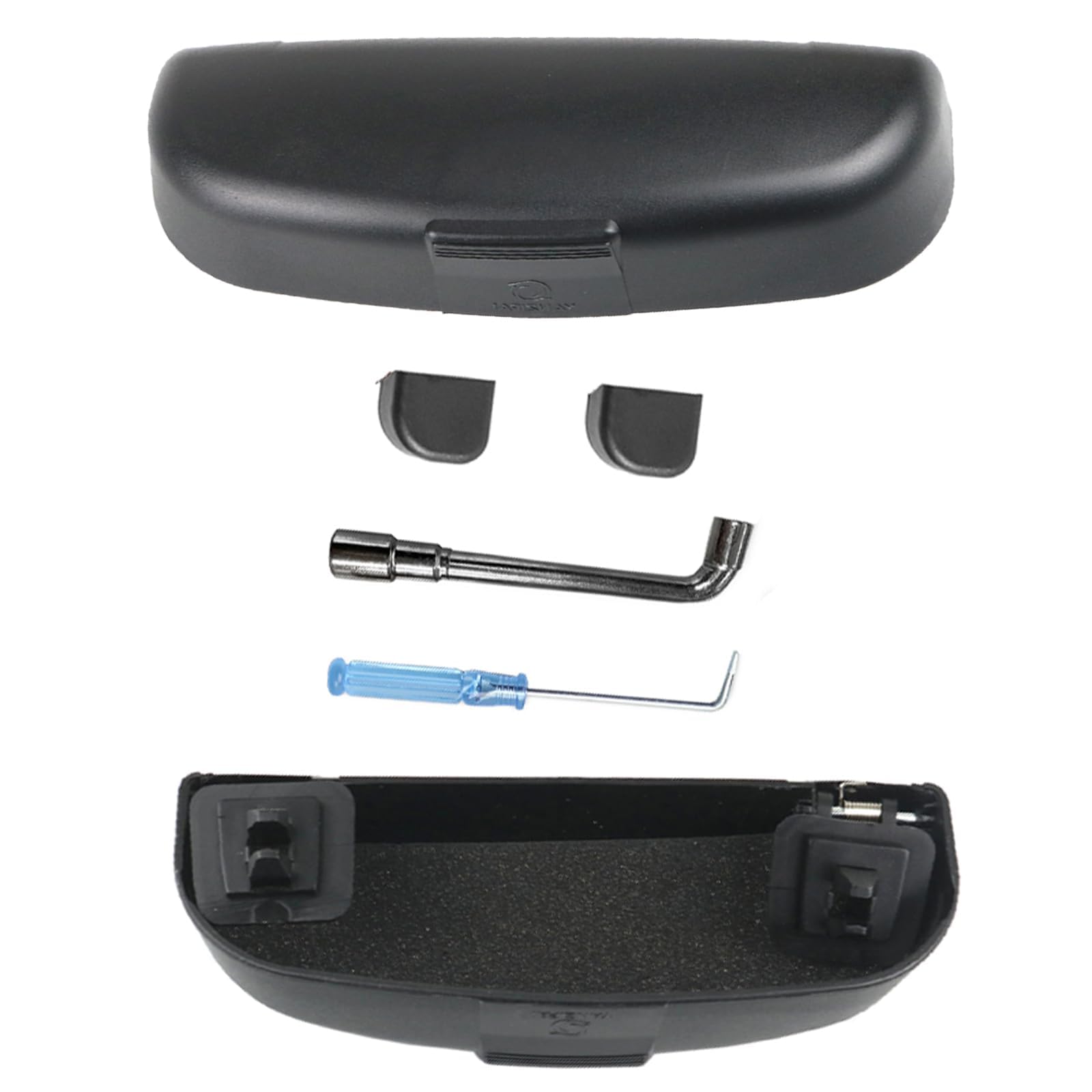 Porta Occhiali da Sole per Auto per Ford Mondeo 2007-2014, Custodia per Occhiali da Auto, Scatola Portaoggetti per Occhiali da Sole per Auto, Accessori Interni,A/Black