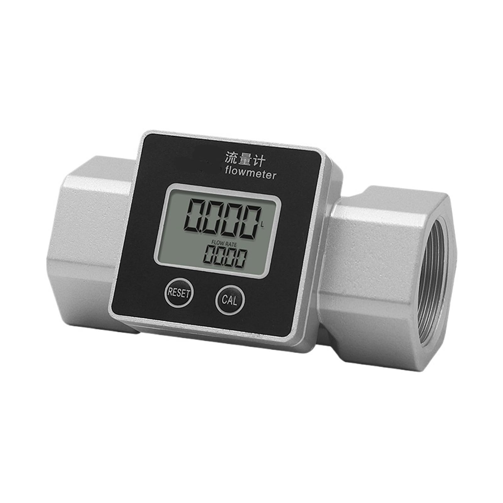 WQGQPXOB Flow Meter Electronic Digital Liquid(W120 1.5" aluminum alloy)