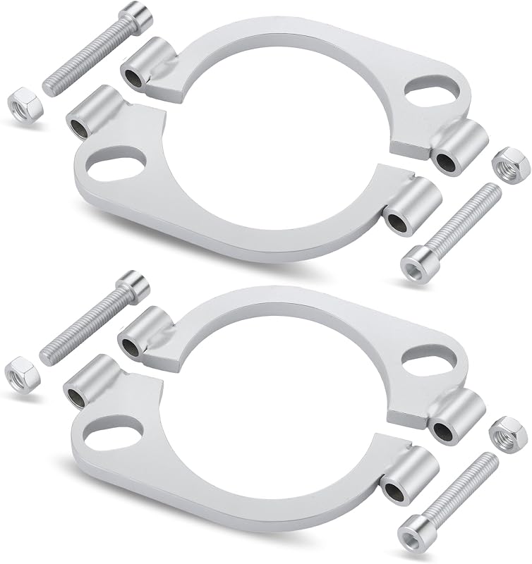 Flange bipartida para escapamento EVIL ENERGY 7,62 cm em aço carbono – Kit de reparo