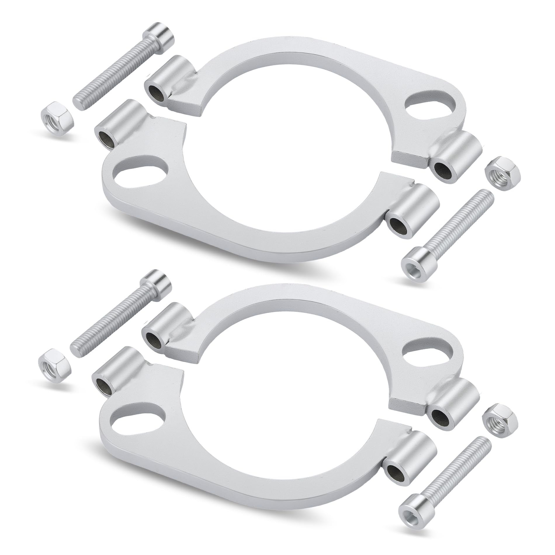 EVIL ENERGY Split Flange Repair Kit Exhaust Flat Oval Flange Connection Carbon Steel Exhaust Flange Replacement 2 3