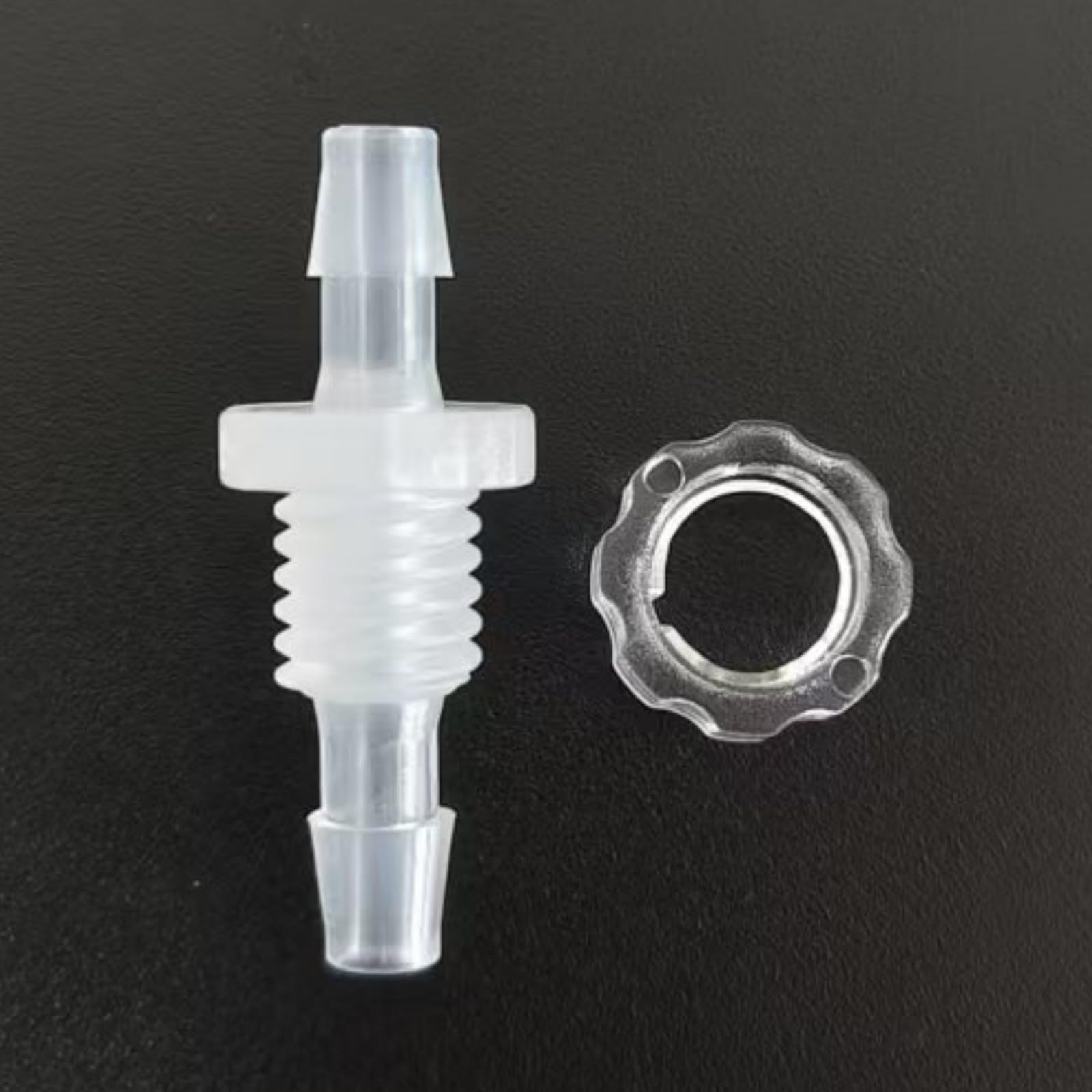 Bulkhead Reusable Reusableplastic Hose Barb Fittings - 50 Sets of Durable Food-Grade Connectors(5/32inch-M8 Male Thread)