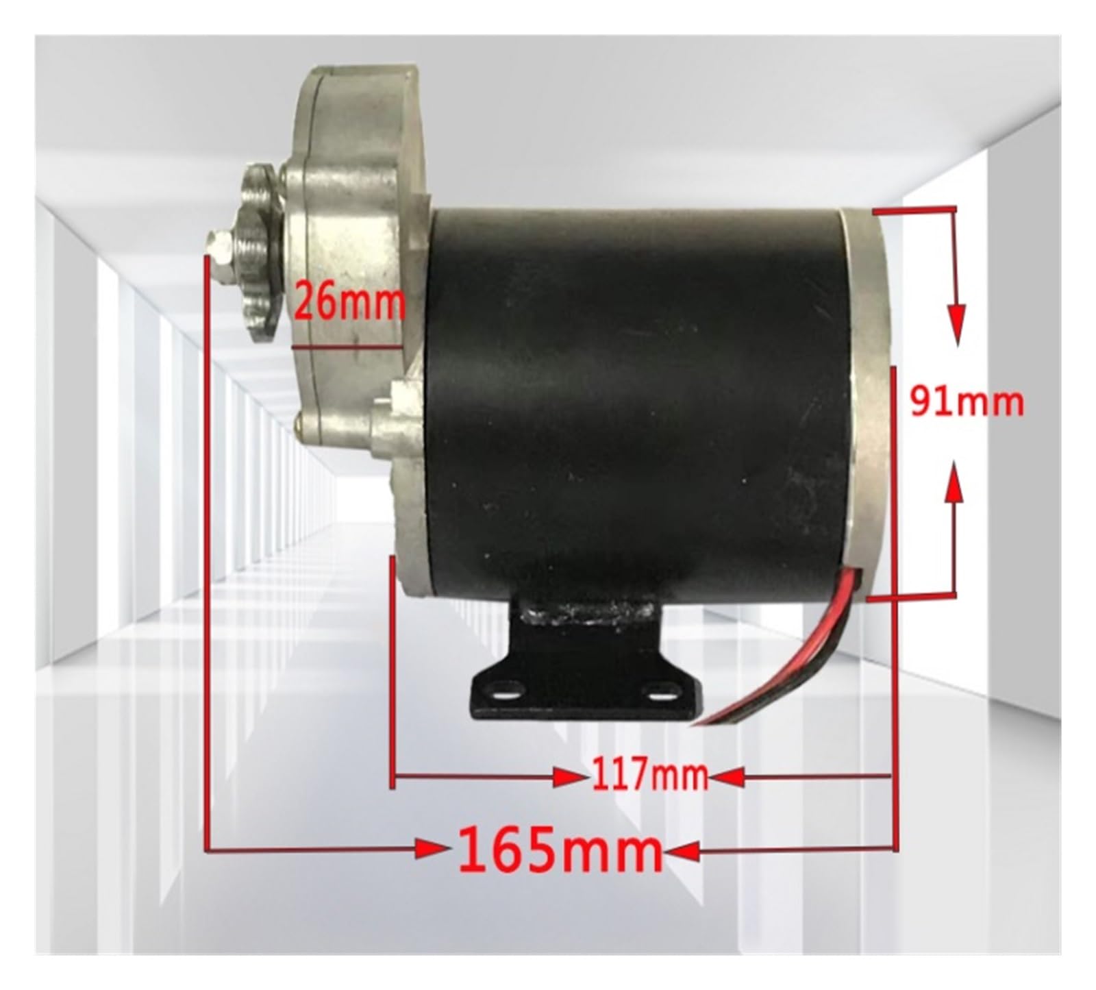 Motor de CC 12V 24V 500W 200 RPM 9 Dientes 14 Dientes