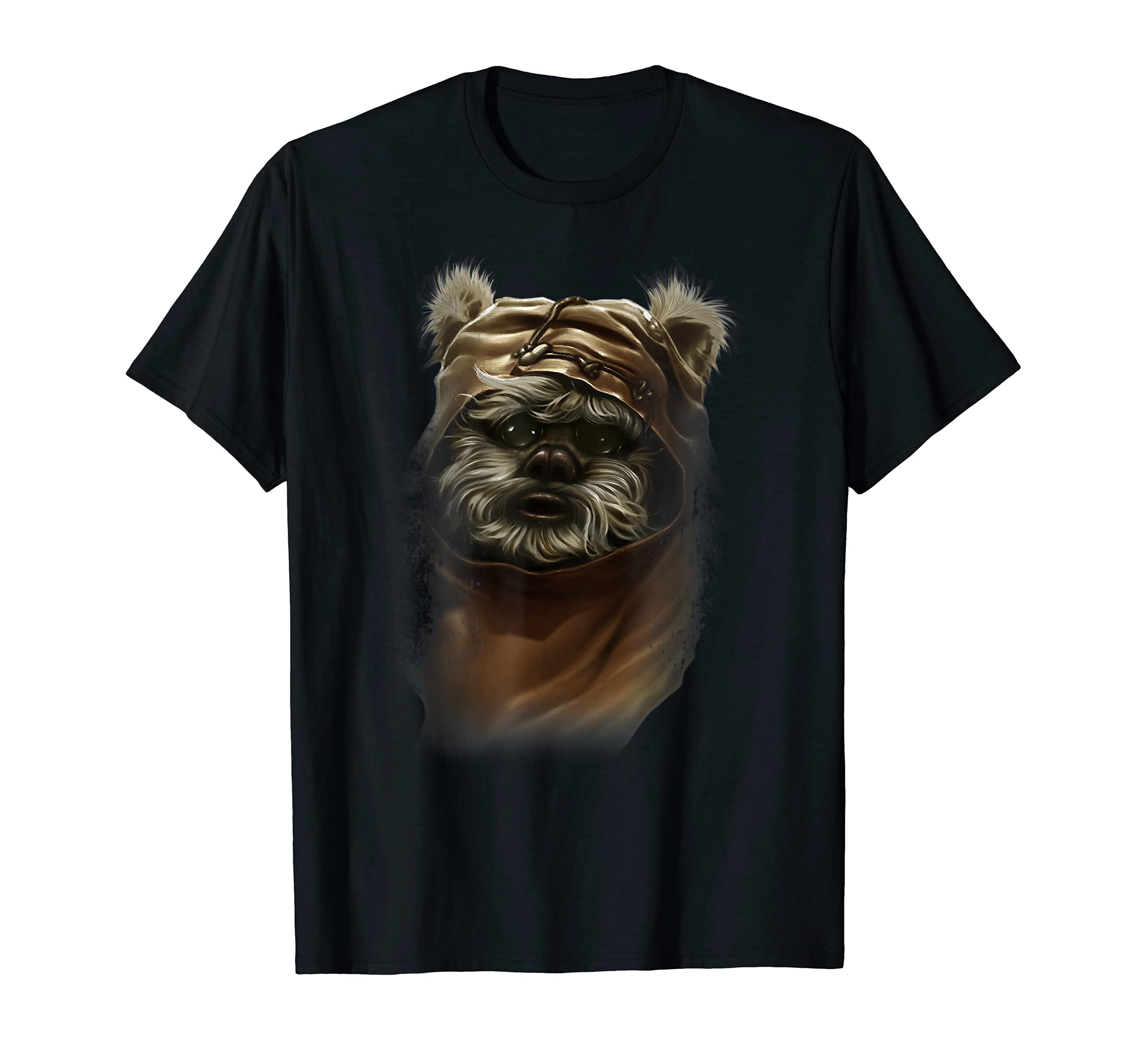 Star WarsWicket Ewok Portrait Painting T-ShirtOEKO-TEX STANDARD 100