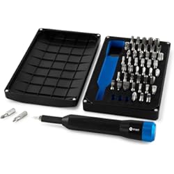 Baul Portatil Para Auto iFixit Mahi 1/4 inch Bit Set, juego de puntas destornillador con 48 puntas (1/4 pulgadas) y mango destornillador para muebles y reparaciones diarias
