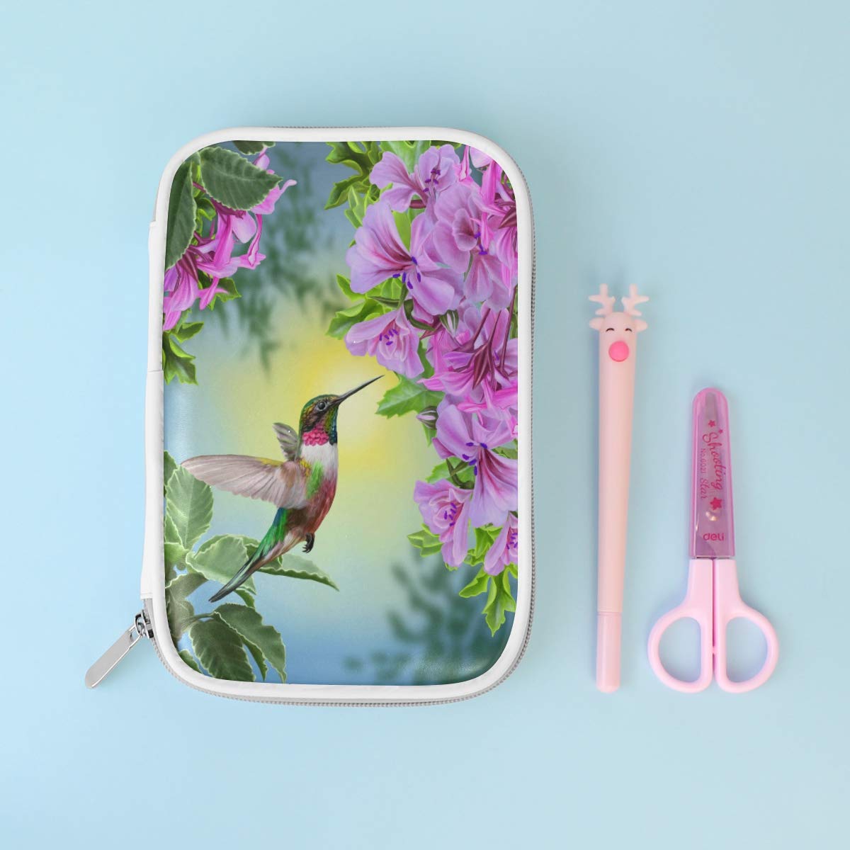 LUCKYEAH - Estuche multifuncional para lápices de acuarela, diseño de delfín de océano, para mujeres, niñas, adolescentes, oficina, viajes LUCKYEAH - Estuche multifuncional para lápices de acuarela, diseño de delfín de océano, para mujeres, niñas, adolescentes, oficina, viajes