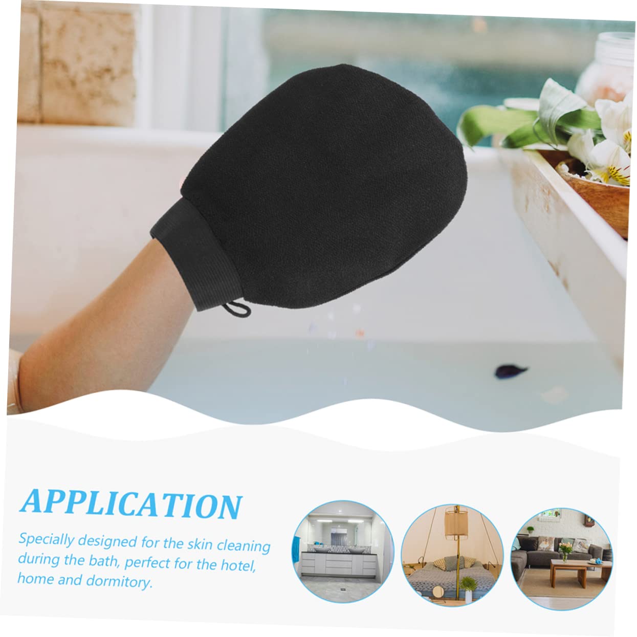 Amosfun 15stücke Peeling-bad-handschuhe Aus Kunstfaser Wiederverwendbar Für Hautreinigung Und Sanftes Peeling Für Hotel Zuhause Und Pflege Für Glatte Und Strahlende Haut