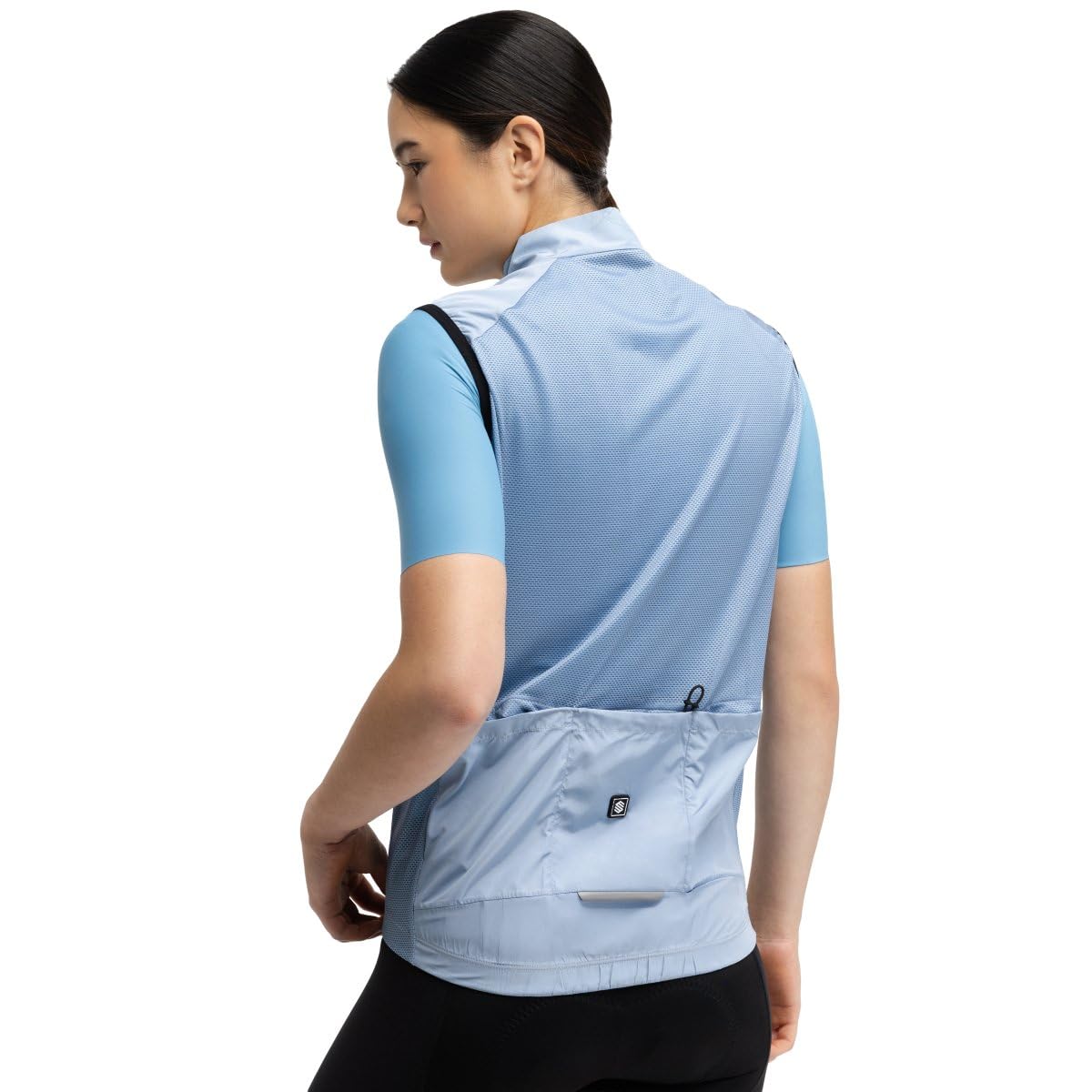 SIROKO - Chaleco Cortavientos de Ciclismo para Mujer V1-W Klausen - M - Azul