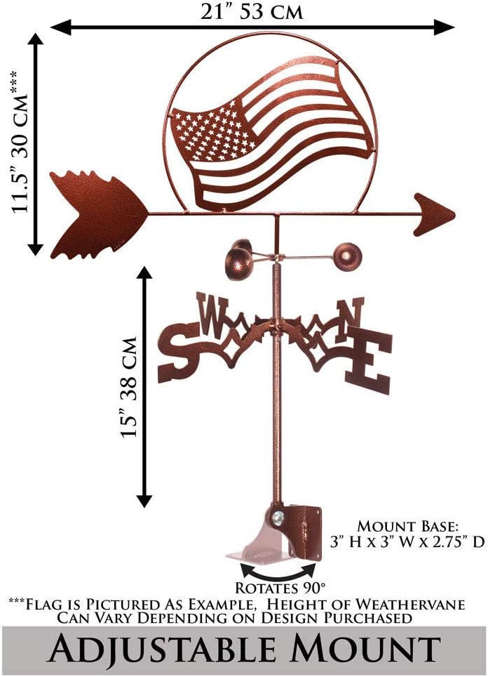 SWEN Products Hand Made Fleur DE LIS Flat Post Mount Weathervane ~New~