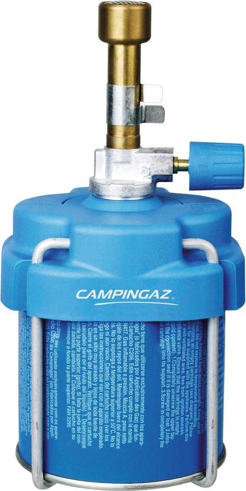 Campingaz Steel Blowtorch (2000020656) - Handy Laboratory Burner for C-206 Cartridge, Blue, Adjustable Flame
