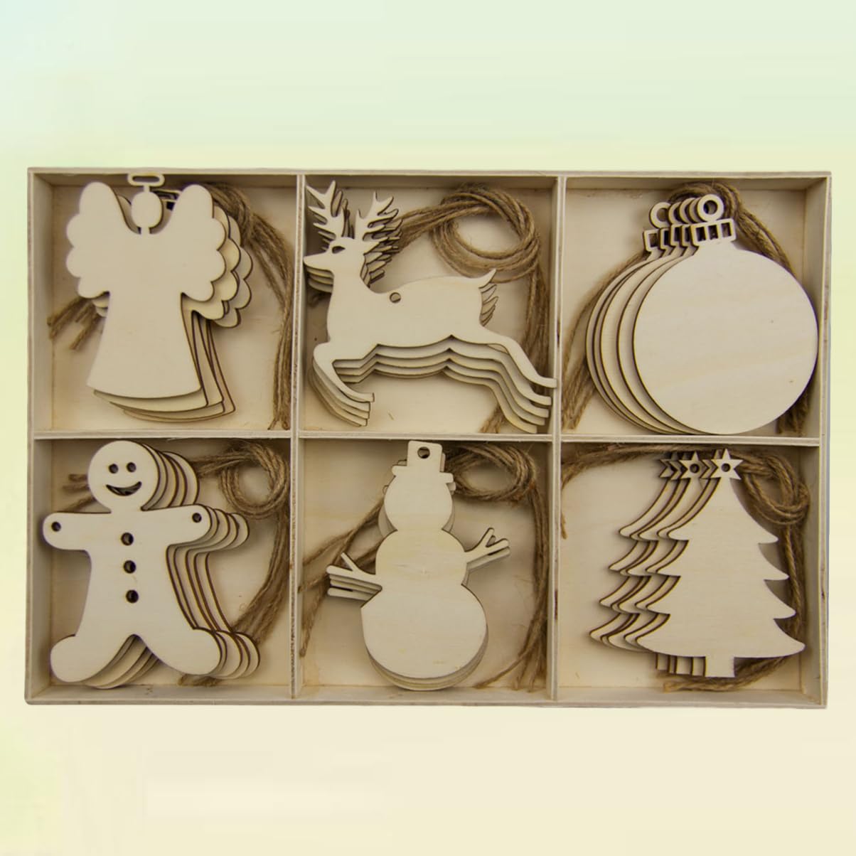 VILLCASE 90 Pz ciondolo per natale regalini fine festa halloween decorazioni natalizie per albero Ornamenti natalizi decorazioni da appendere all'albero accessori artigianali fai da te