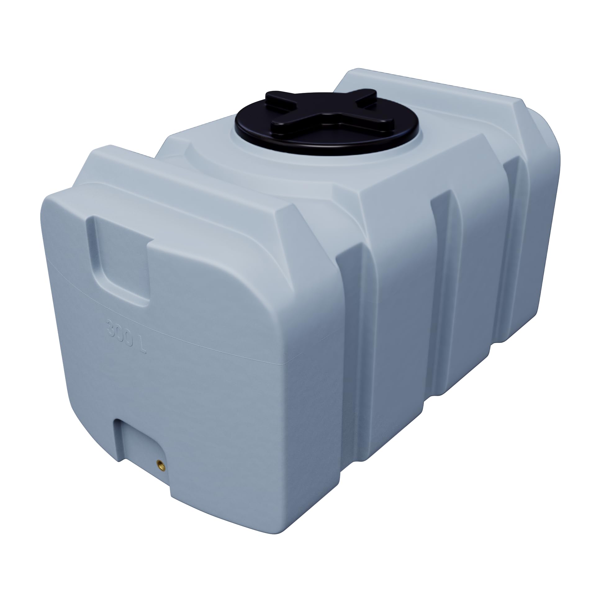 Varile 300L NEO Serbatoio per acqua potabile | Senza BPA | Filettatura in ottone 3/4" integrata | Prodotto nell'UE | Adatto per alimenti (Grigio)