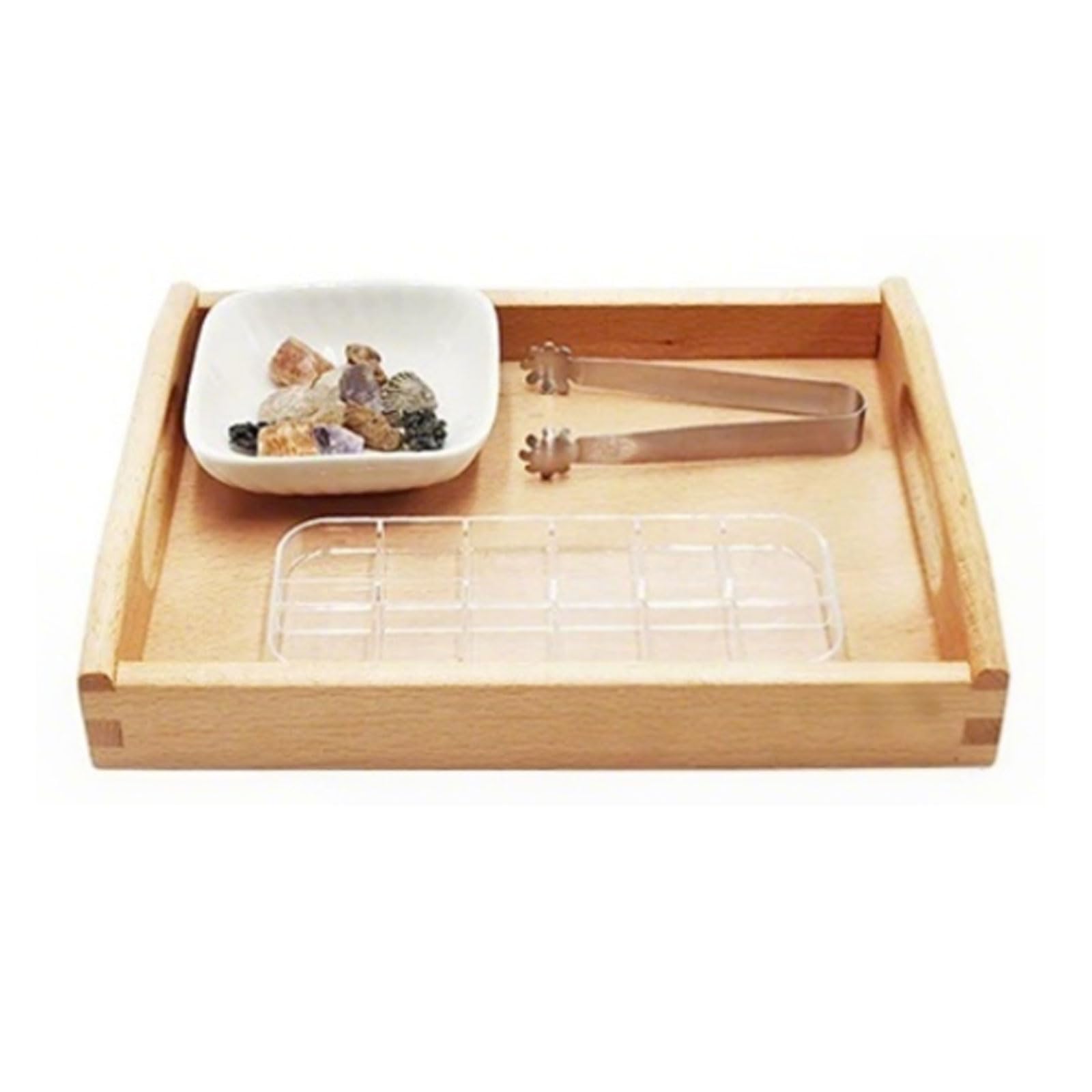 ttnmrc Montessori Natural Stone & Grain Matching Sensory Toys