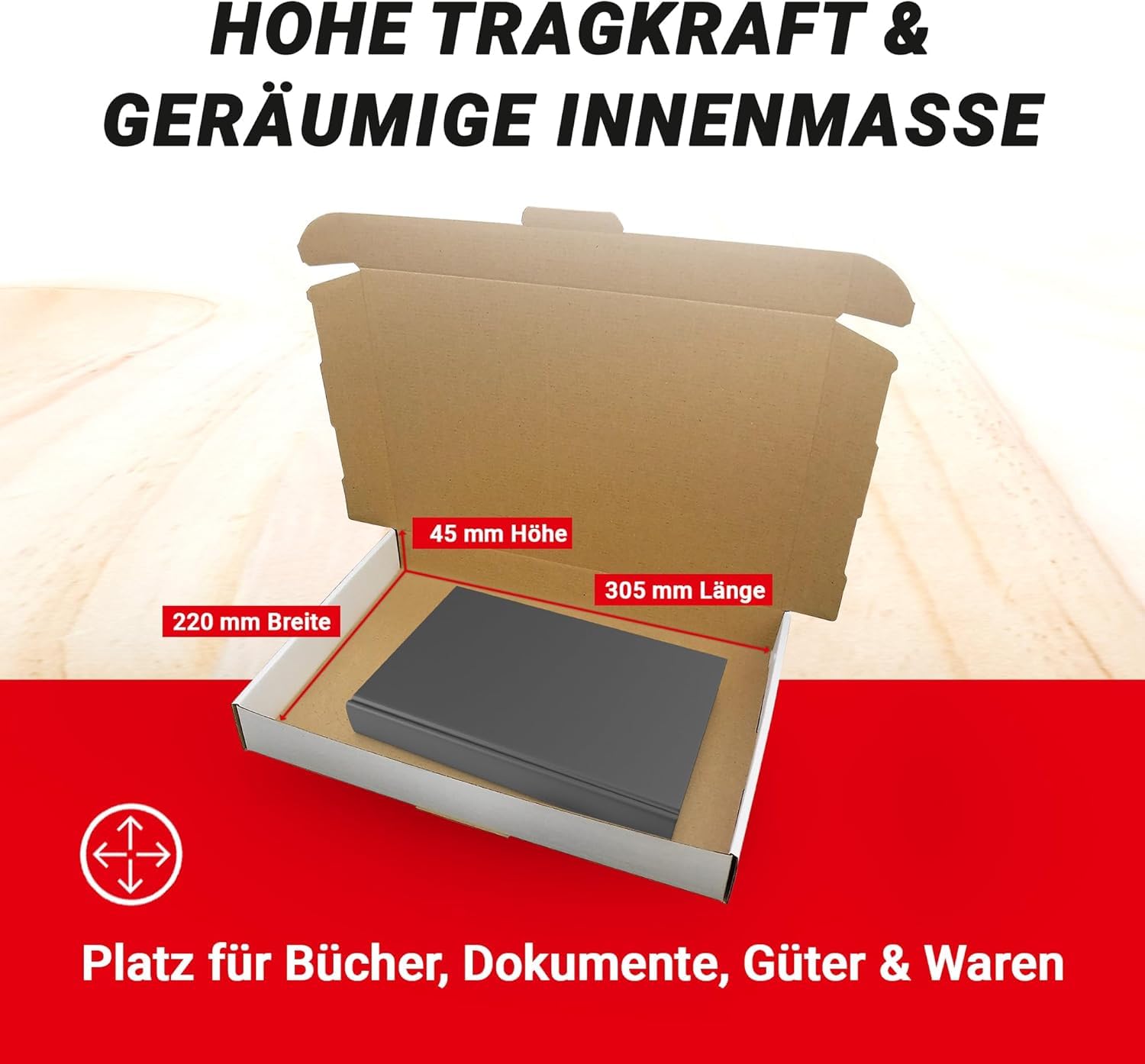 Dimapax Maxibrief Karton International – 350x250x Produktbild-Vorschau 4