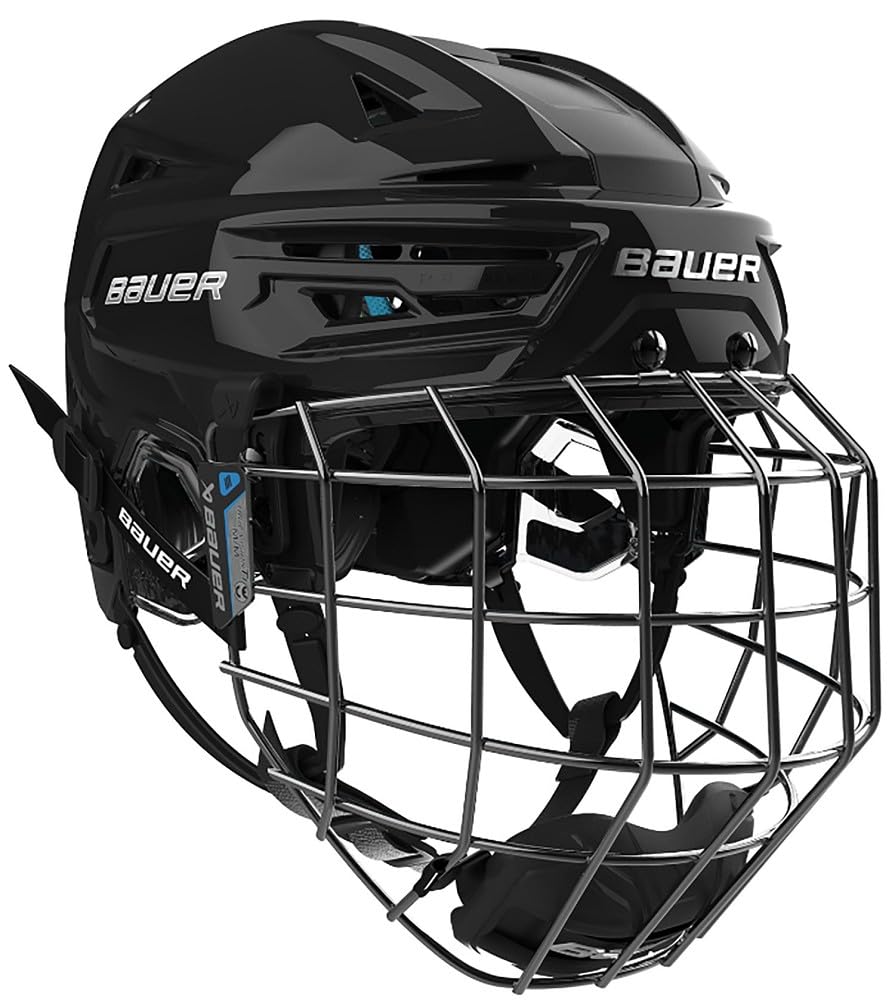 Bauer Re-Akt 55 Combo Senior Casque de hockey sur glace Noir Taille M
