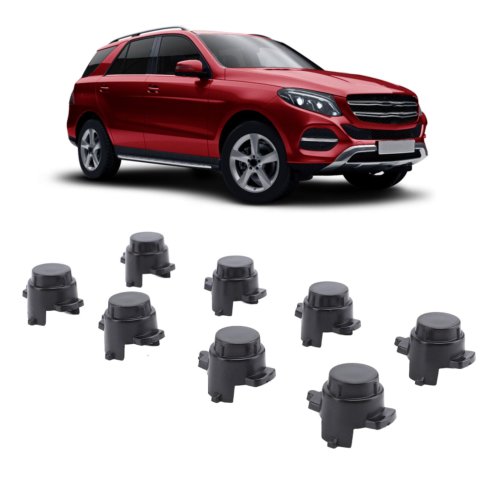 CFTGIW 8PCS Parking Sensor Cover Cap 2058840074 for C300 C400 C43 C450 C63 CLS450 E300 GLE450 GLS550 GLS63 - OEM Replacement Parts
