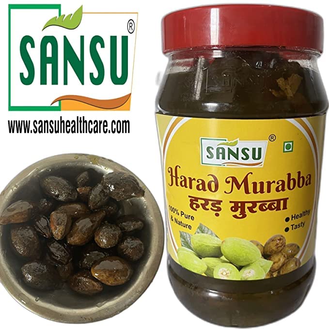 SANSU Homemade Organic Harad Murabba | Healthy & Delicious | Low Sugar Murabbas | 1kg