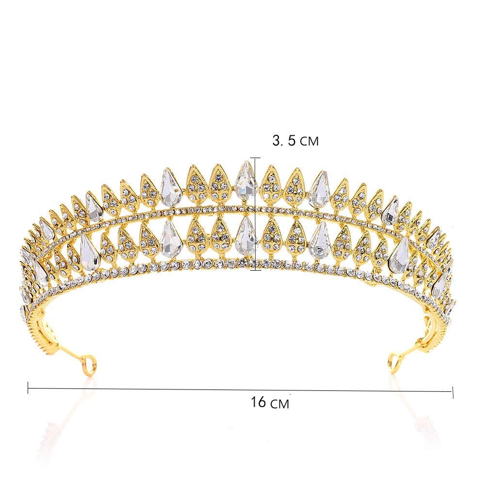 Corona di Cristallo Regina Crown Hairband Tiara Gioielli for capelli Bridal Fascia Prom Queen Pageant Accessori per la festa