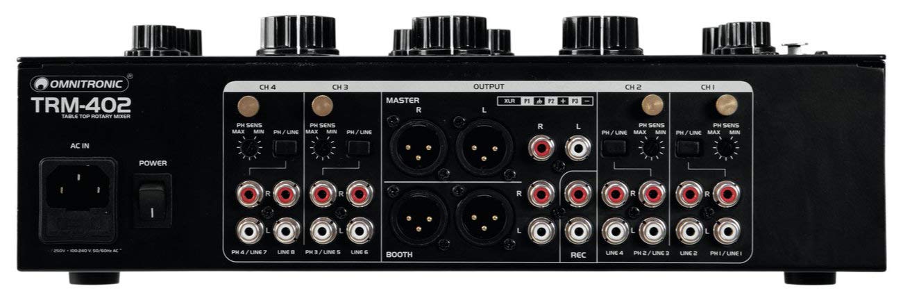 Omnitronic TRM-402 4-Channel Rotary Mixer
