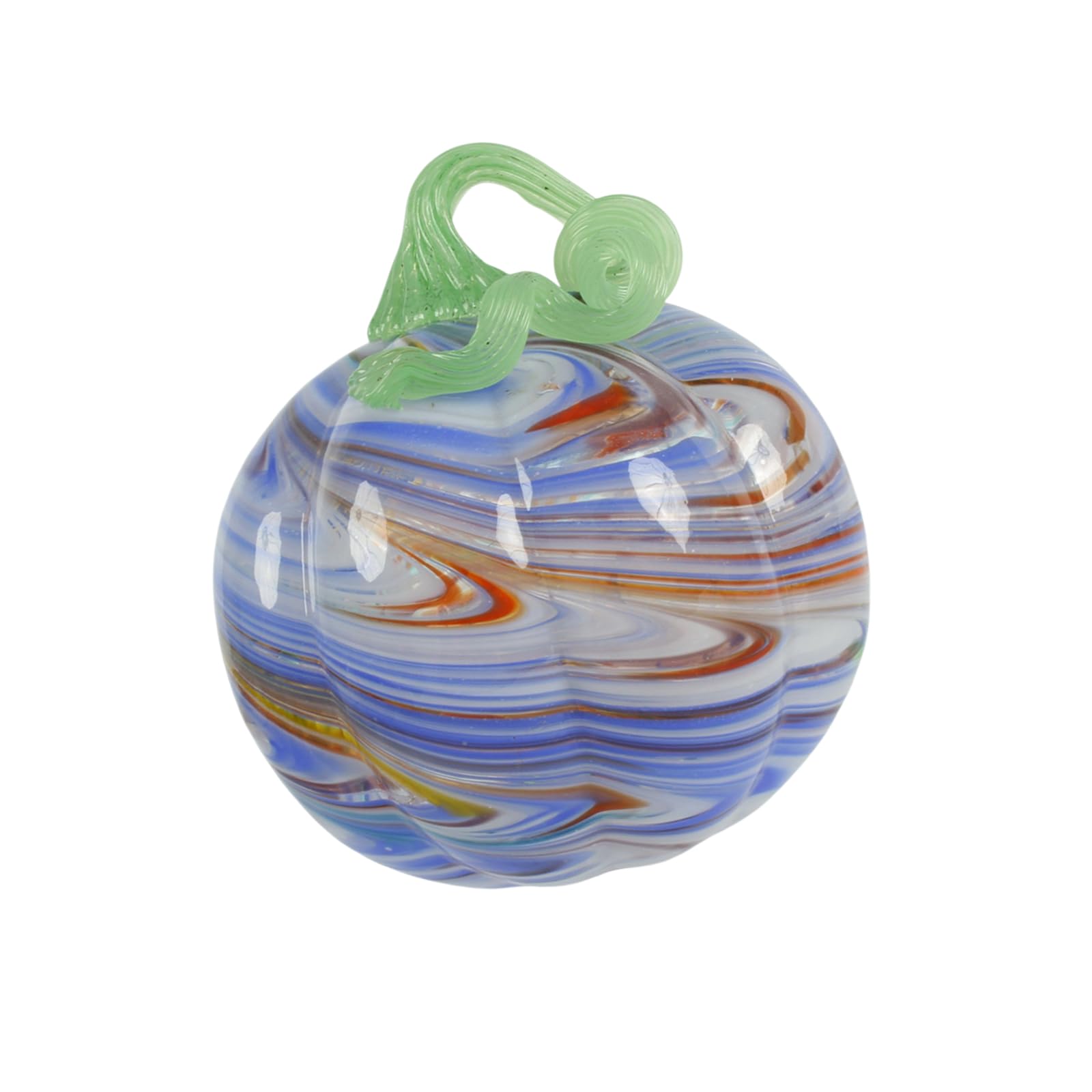 Limtula E Halloween Glass Pumpkin Pendant For Fall Harvest Decor Hand Blown Pumpkin Ornament For Mantel Shelf And Ntryway Indoor Display Hand Blown Glass Pendant Decor Fall Ornament Halloween Autumn Harvest