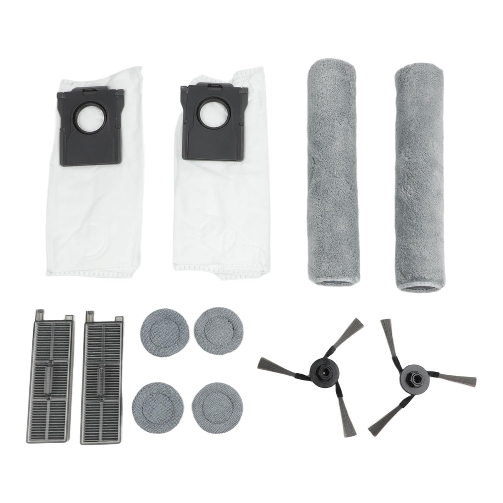 Kit de piezas de repuesto Z50/Z5/Z50 para robot Pro para aspiradora, 2 para cepillos de rodillo principal, 2 cepillos laterales, 2 bolsas de polvo, 4 accesorios de trapeador