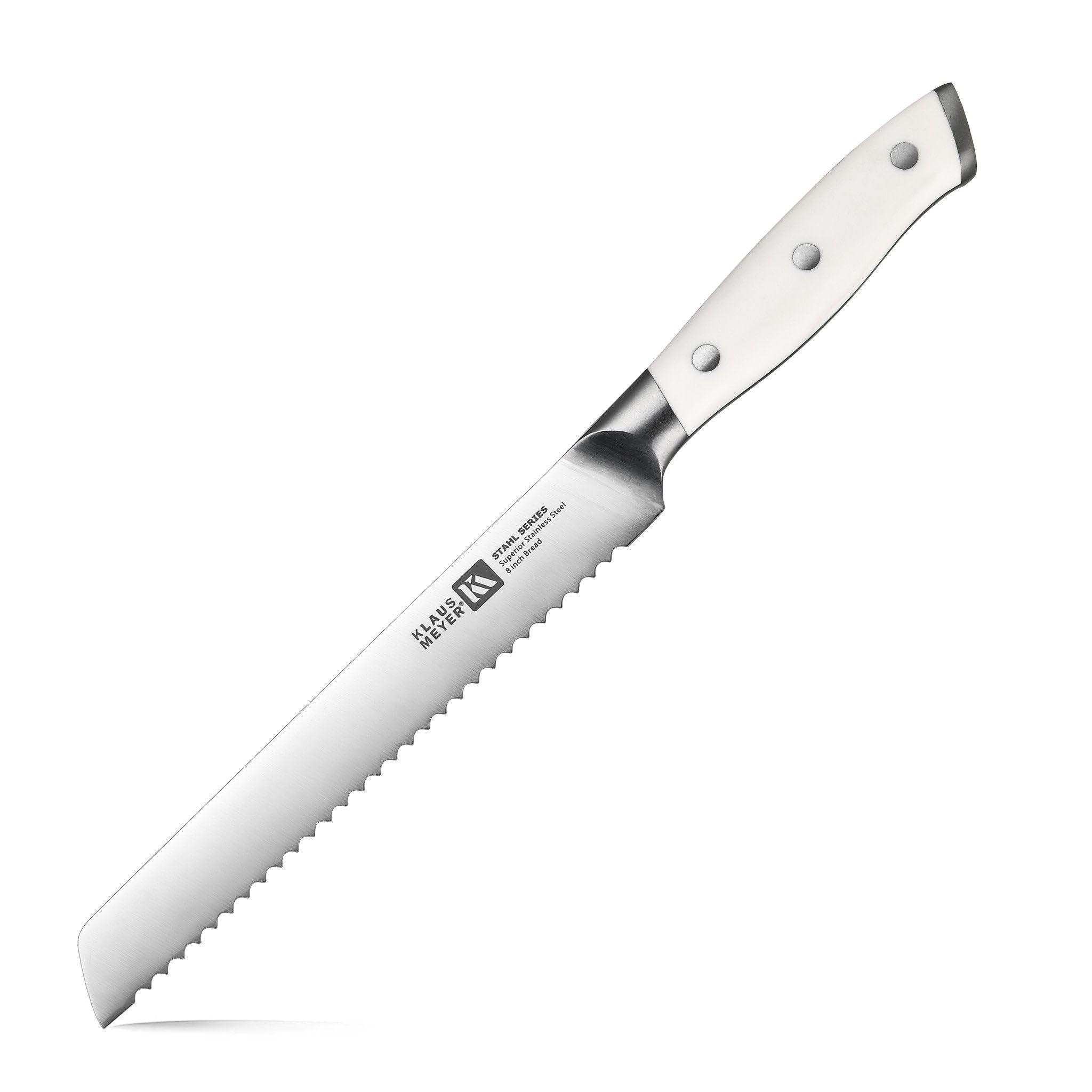 Klaus Meyer Bread Knife - 8 Inch Serrated Steel -1 Klaus Meyer Bread Knife - 8 Inch Serrated Steel -1