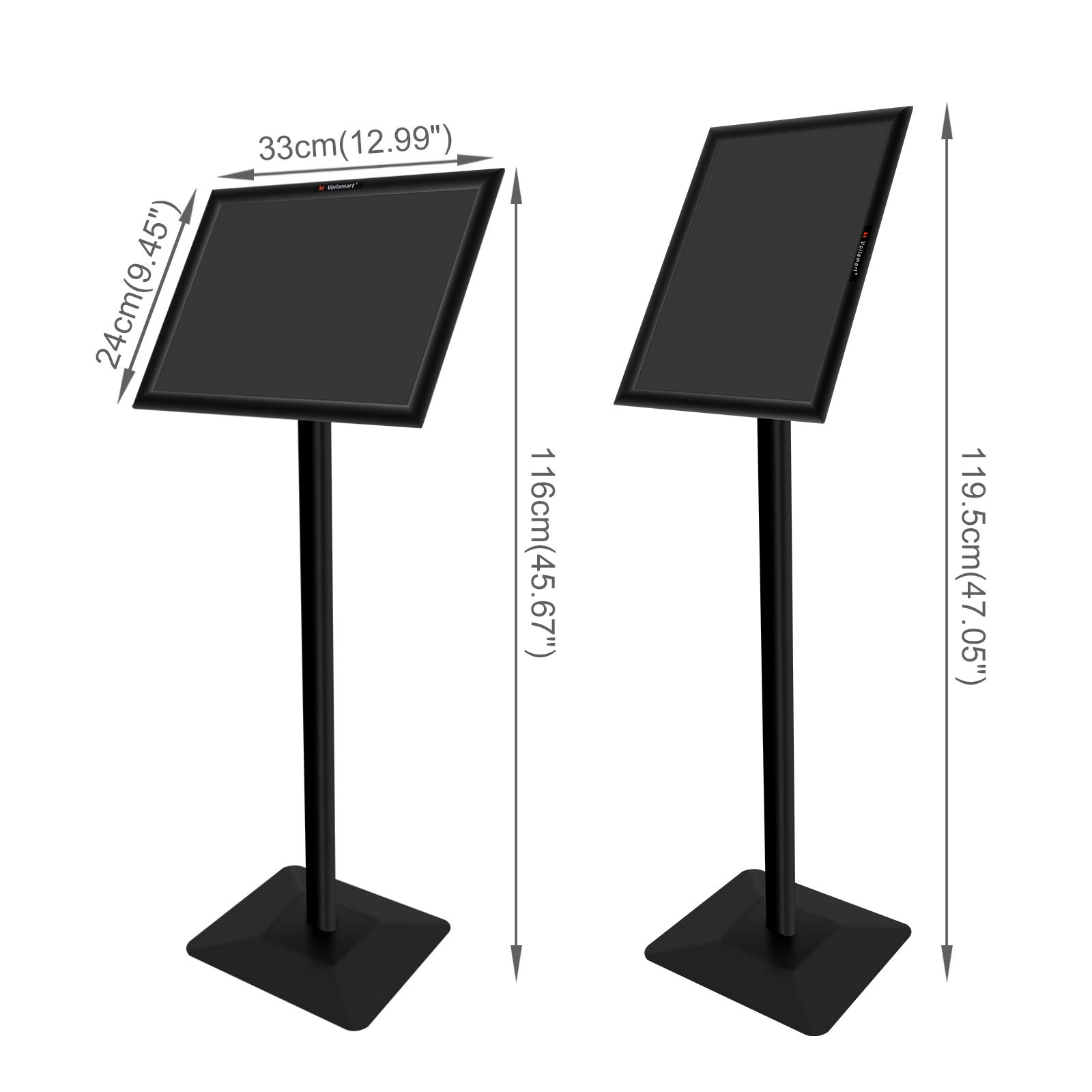 Voilamart A4 Poster Stand Floor Standing Sign Holder for Wedding School