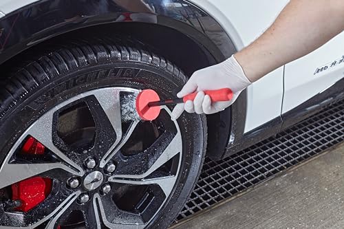 SONAX Microfaser FelgenBürste (1 Stück) zur kratzfreien, schonenden und unterstützenden Felgenreinigung von Stahlfelgen, Alufelgen und Chromfelgen | Art-Nr. 04179410