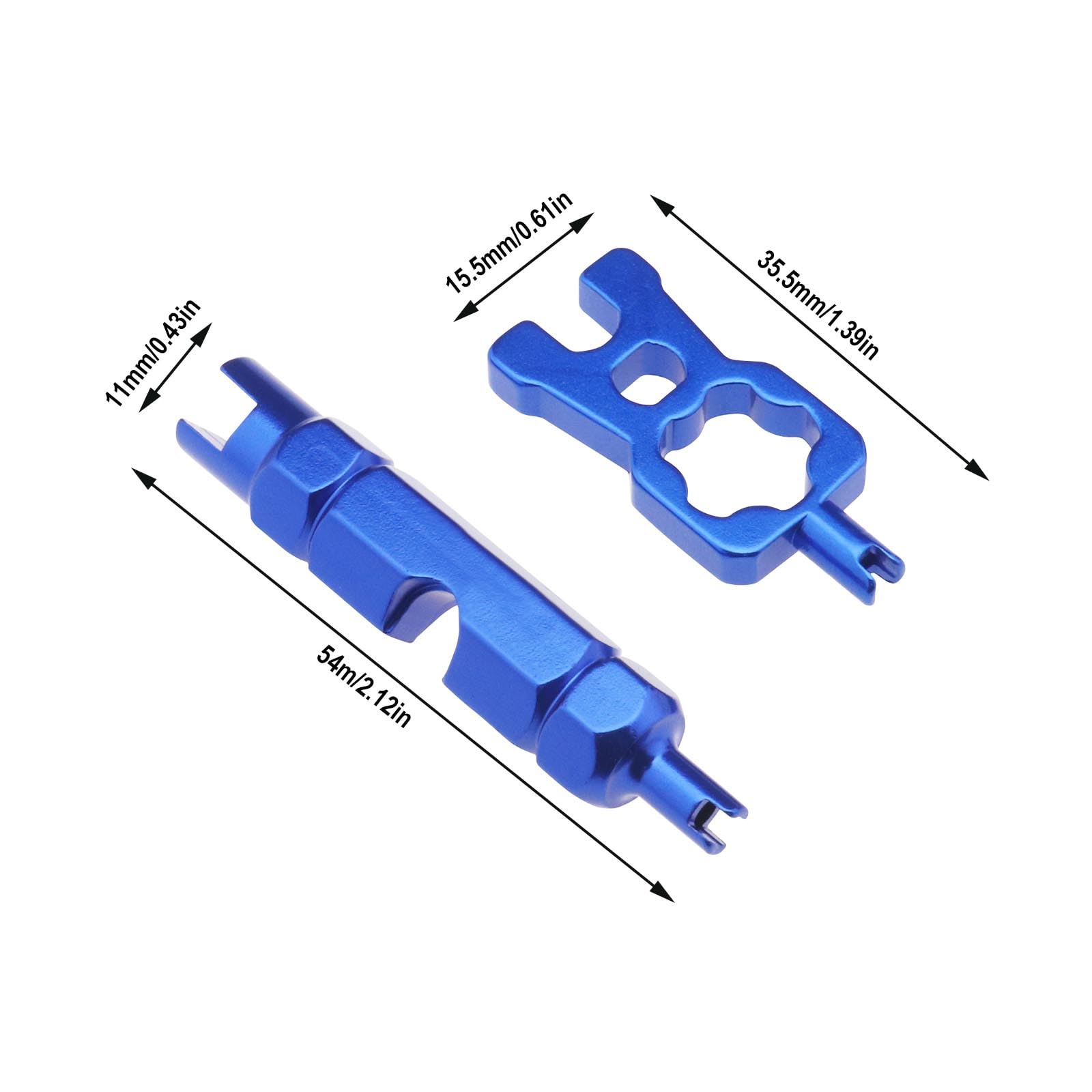 VooGenzek 21 Stuks Bike Valve Core Remover Repair Tool, Fietsventiel Verwijderaar Gereedschapsset met Tubeless Messing Vervangend Presta-Ventielkern en Dop, Multifunctionele Schrader Presta-Sleutel