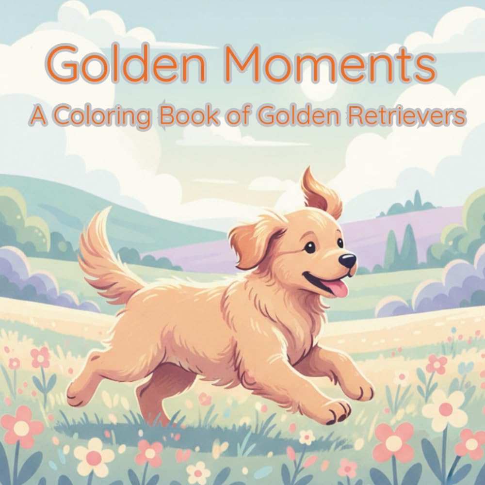 Golden Moments: A Coloring Book of Golden Retrievers