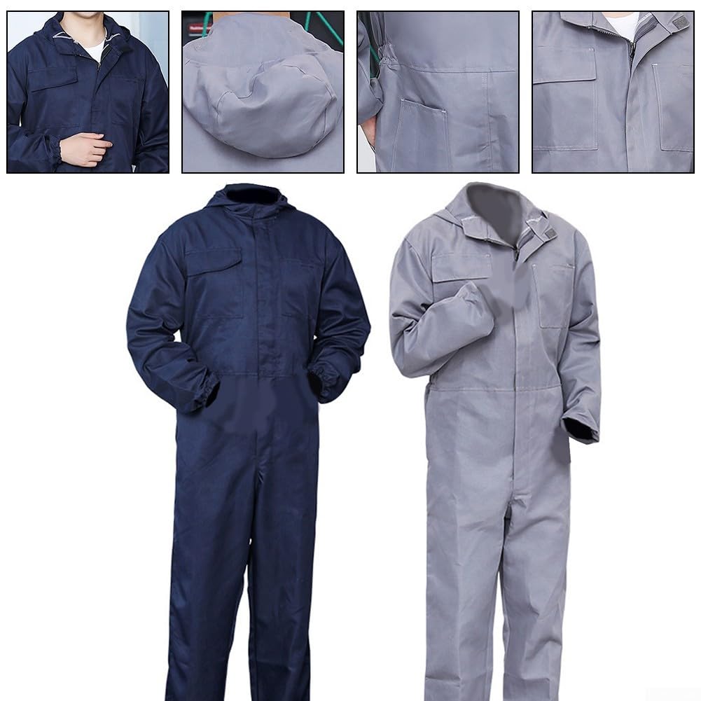 Uniforme de travail pour homme avec tissu imperméable et résistant à l'usure pour réparation automobile et tâches de travail avec plusieurs poches pratiques