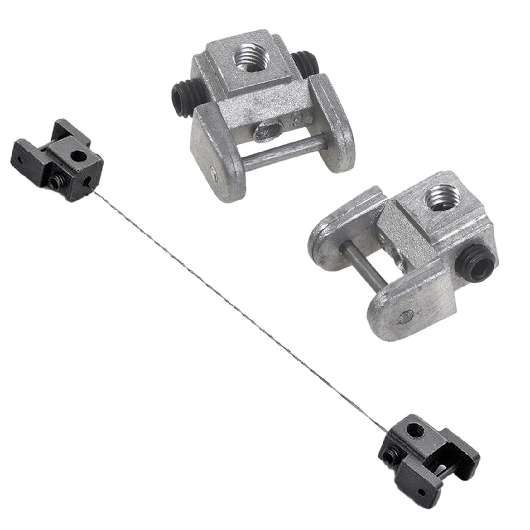 6Pcs Laubsäge Dekupiersäge, Stiftloser Sägeblattadapter, Dekupiersäge Klinge Halter Clamp Umwandlung Pin Weniger Adapter Pin Weniger Klinge Klemme, Metallhalter für Obere/Untere Sägeblätter