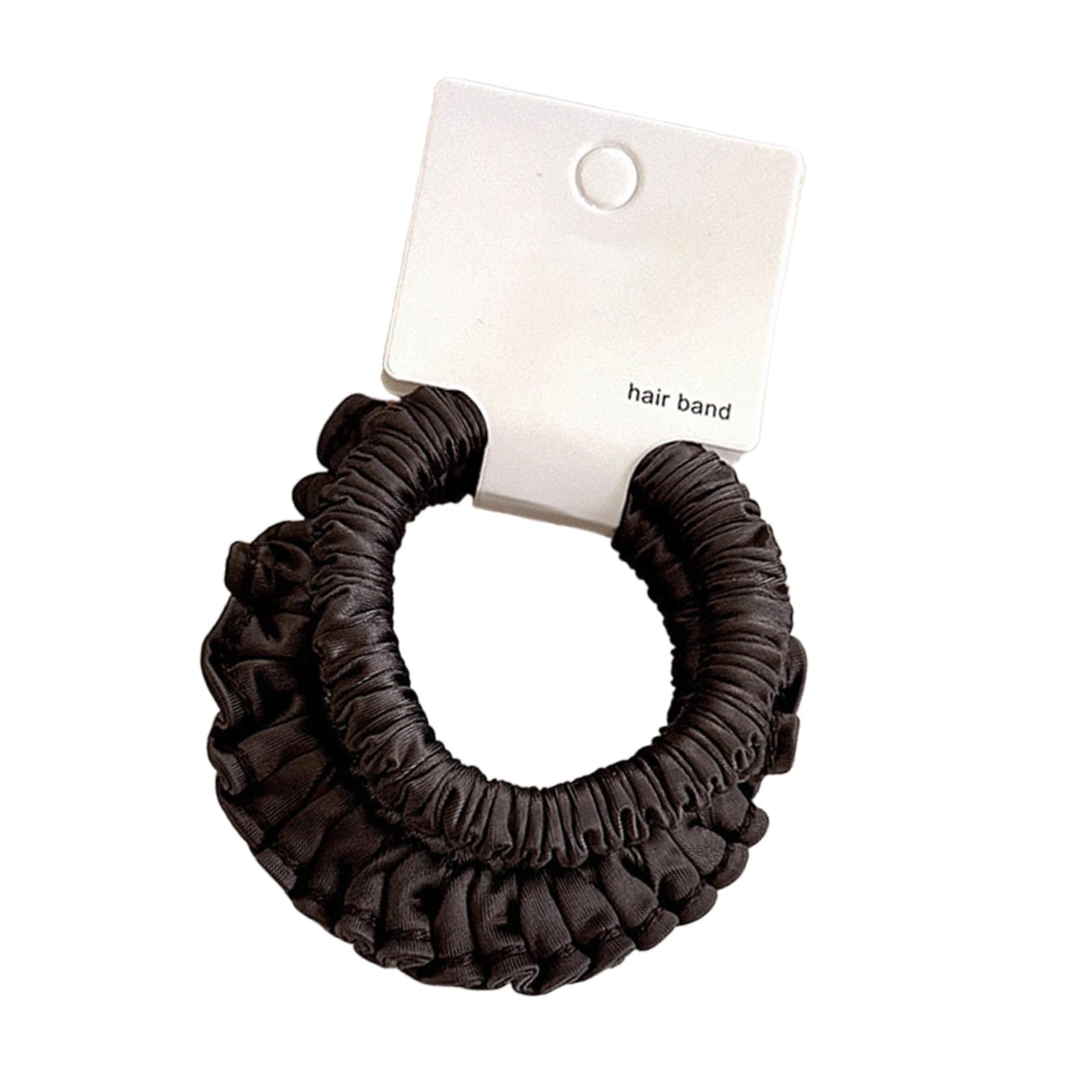 MICFENY Stylish Crinkled Hair Band Elastic Scrunchies Stretchy Pleated Headdress For Ponytails Braids Lightweight Design