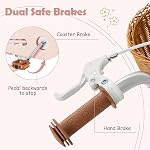 Olakids Les enfants font du vélo, 12 14 16 18 20 Inch Petits enfants vélo avec roues d'entraînement Rattan Panier de sécurité Bell réglable Siège et guidon pour les filles garçons