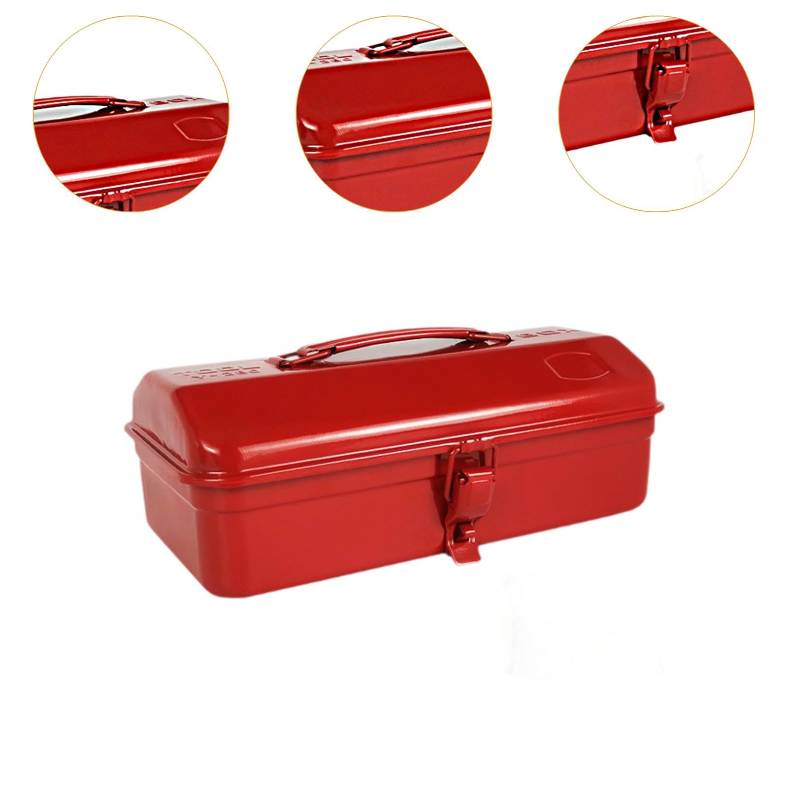 Werkzeugkiste Aus Metall - 41cm Mit Feststellschnalle