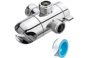 3-Way Shower Arm Diverter 1/2-Inch Valve and Bracket