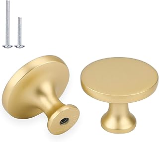 14 Dark Kitchen Ideas for Bold Cozy Modern Drama 131 Haliwu 20 Pack Matte Gold Cabinet Knobs 1-1/4 Inch Kitchen Cabinet Knobs...