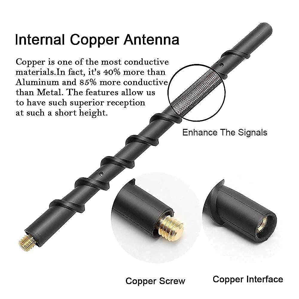 Buy VOFONO 13 Inch Spiral Antenna for Jeep Wrangler JK JL JKU JLU