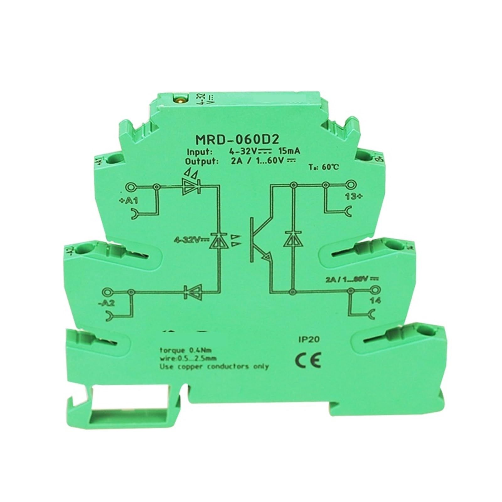 Relais d'interface MRD-060D2 pour résoudre les pannes de commutation 2A - 4
