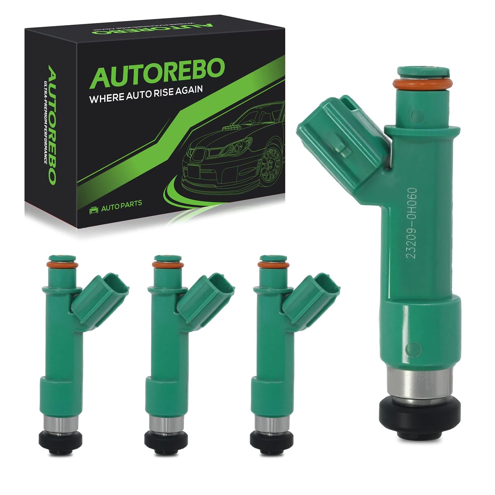 Photo 1 of AUTOREBO Fuel Injectors (Set of 4) for Toyota/Scion L4 2.4L