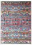 Knoten: 155000/- qm Indigrid Multicolor Gabbeh Muster 170 x 240 cm Traditionell handgeknüpft Modern Design Bereich Teppiche & Teppich