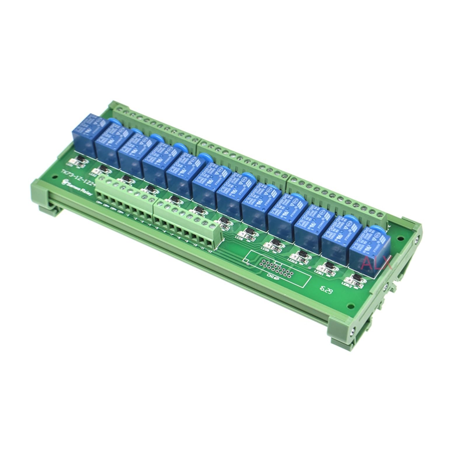 Modulo relè a 12 canali Montaggio su guida DIN SRD-05VDC-SL-C SRD-12VDC-SL-C SRD-24VDC-SL-C 10 A 5 V 12 V 24 V PNP NPN 1NO 1NC(NPN,DC 5V)