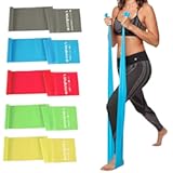 5 Pcs Professional Resistance Bands&period; Latex-Free&comma; Elastic Band&comma; Work Out Bands&comma; Stretch Bands for Working Out Women or Men&comma; Exercise Bands Set for Physical Therapy&comma; Yoga&comma; Pilates